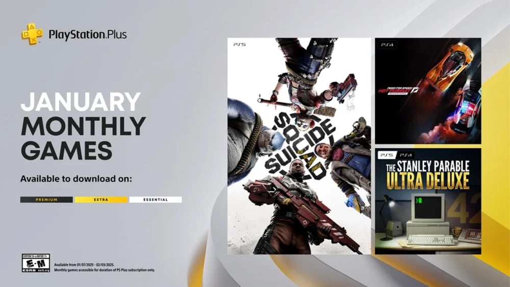 Sony Names Three Games Coming to PS Plus in January 2025