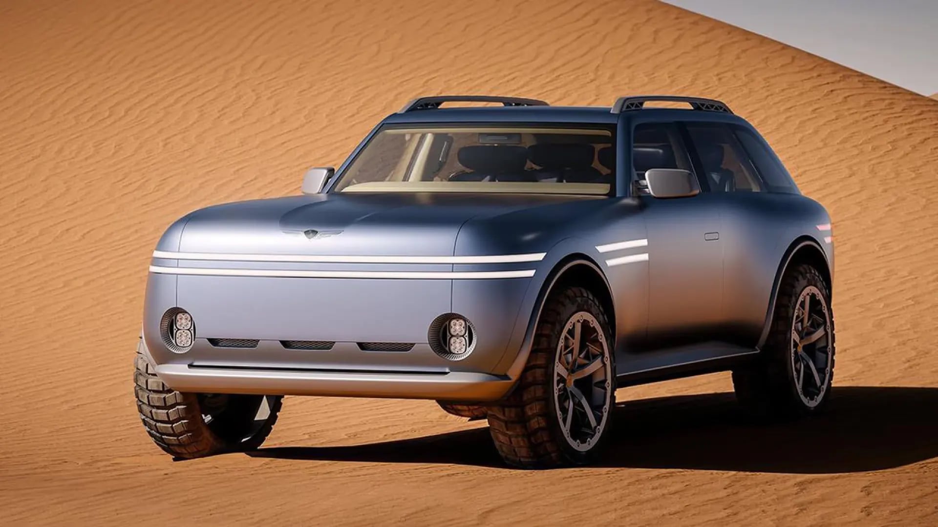 Genesis Unveils Retro-Futuristic SUV Concept